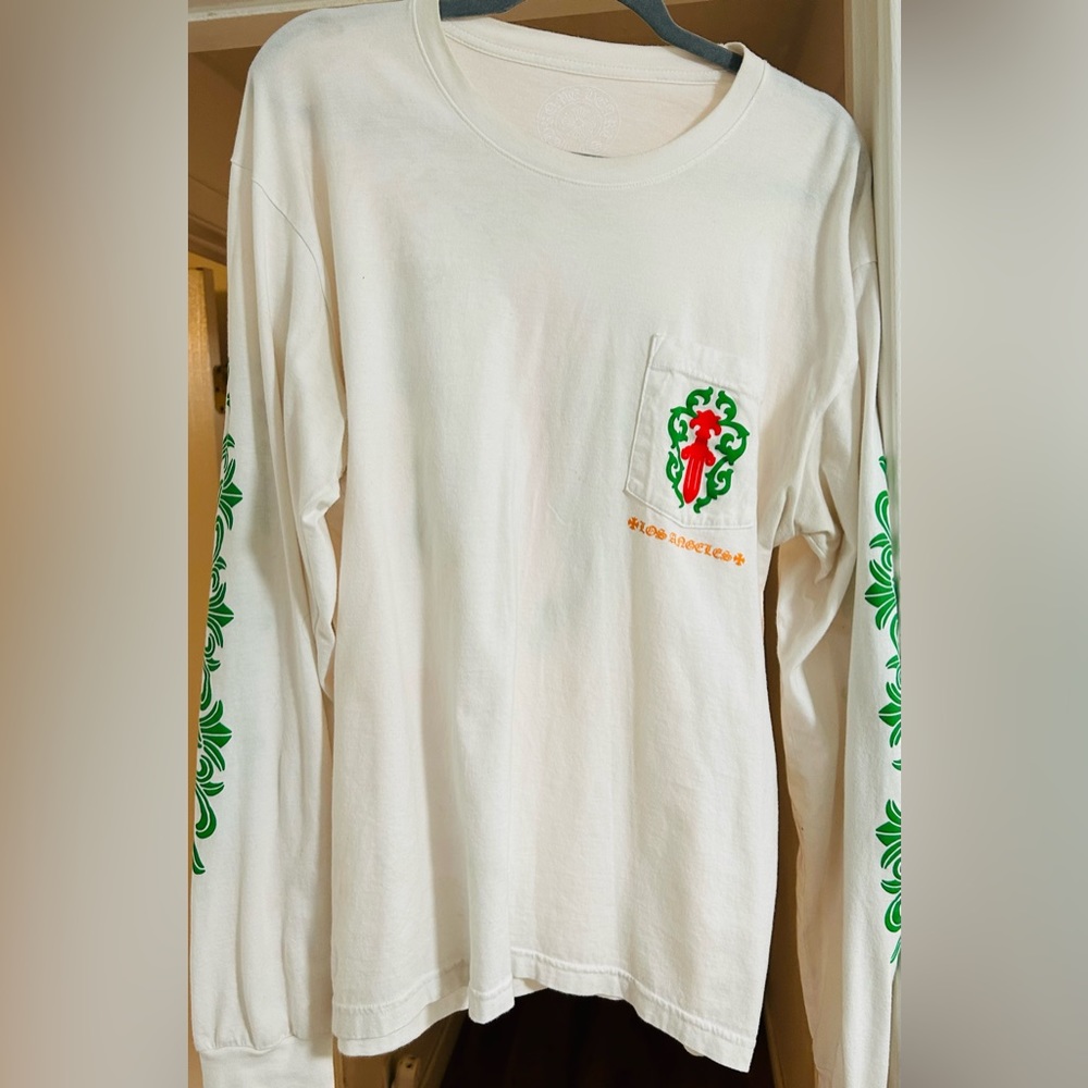 CH Los Angeles Christmas Long Sleeve T-Shirt White